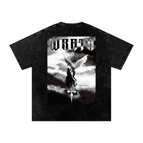 CONVICTION ANGEL VS DEMON Oversized Cotton T-Shirt
