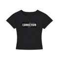CONVICTION cropped baby tee